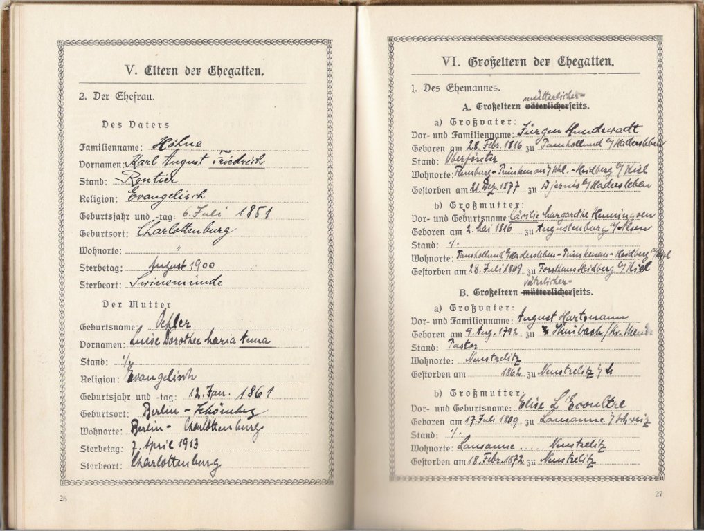 Hartmann-H�hne - Livret de famille p26-27